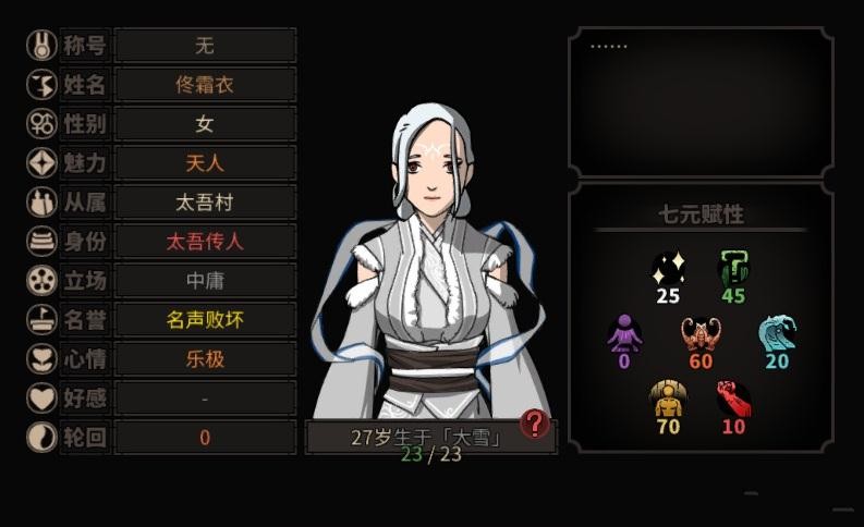 《太吾绘卷》女性角色面部与服装优化MOD