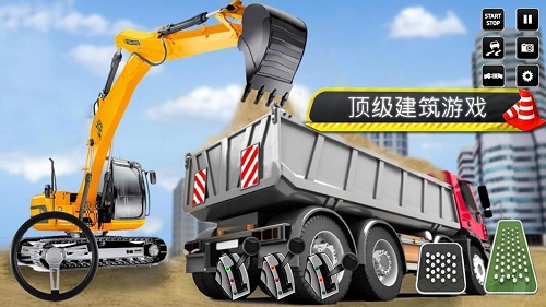 jcb挖掘机施工